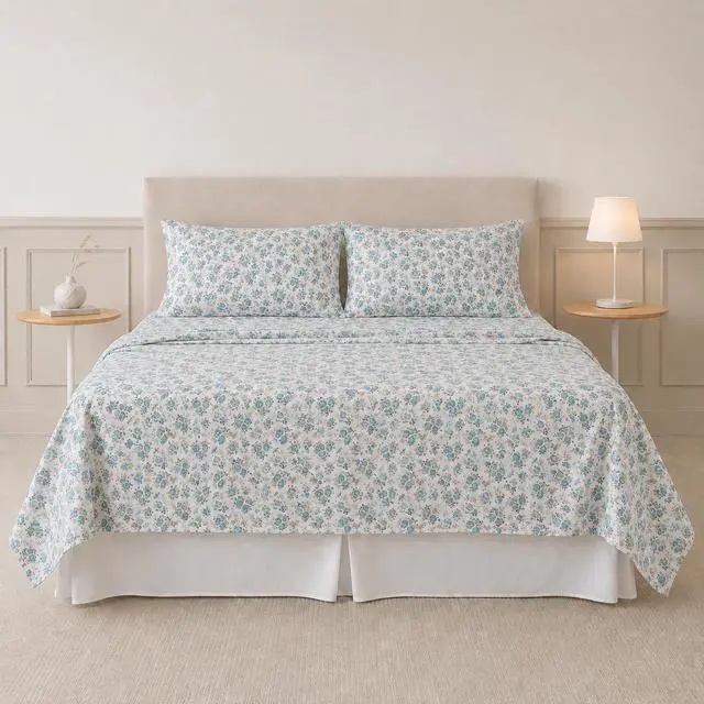 Alt view image 2 of 7 - Modern Threads Printed 4-Piece Extra Soft Bedding Sheets & Pillowcase Set, Deep Pocket up to 16 inch Mattress Forever Roses Full