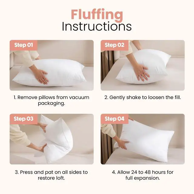 Alt view image 3 of 7 - Utopia Bedding 12x20 Pillow Inserts, Set of 2, White Indoor Decorative Throw Pillows for Bed, Sofa & Couch Soft, Supportive & Fluffy Cushion Inserts