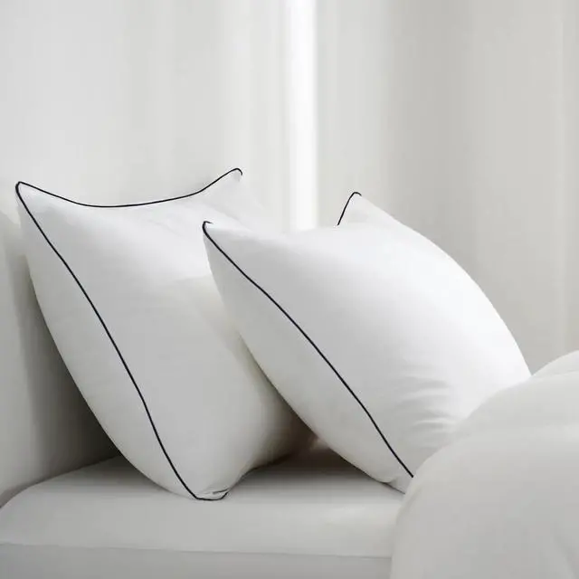 Alt view image 7 of 7 - Vorouhals Hotel Collection Bed Pillows for Sleeping 2 Pack Standard Size Cooling Pillows Set of 2 for Back, Stomach or Side Sleepers, Super Soft Down Alternative Microfiber Filled Pillows