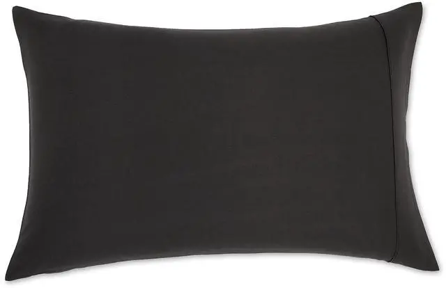 Alt view image 4 of 4 - Standard Pillowcases Set of 2 - Lightweight, Super Soft Easy Care Microfiber, Black, 30" L x 20" W, Pillows Not Included