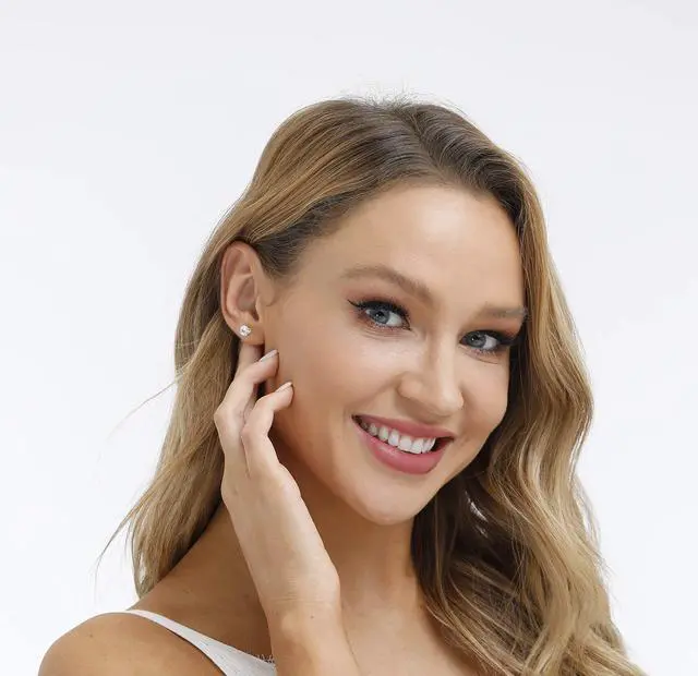 Alt view image 3 of 7 - 925 Sterling Silver Stud earrings Set White Gold Plated Hypoallergenic Stud Earrings Cubic Zirconia Stud Earrings for Women (3mm4mm5mm6mm)