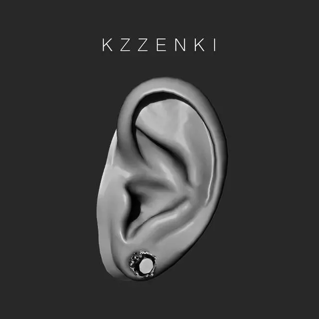 Alt view image 7 of 7 - KZZENKI Black Earrings for Men, Hypoallergenic Stainless Steel Black Stud Earrings for Women Black Diamond Earrings Cool Male Jewelry