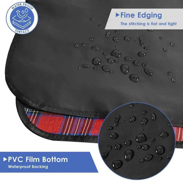 Alt view image 4 of 7 - GIVERARE Picnic Beach Blanket, XL Sandfree Waterproof Outdoor Camping Blankets, Quick Drying Family Mat, Portable Extra Large Mats for Travel, Hiking, Music Festival, Lawn-Red