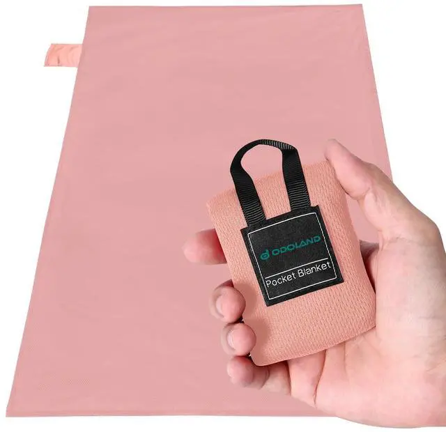 Main image of Odoland Sandproof Beach Blanket, Waterproof Portable Mat with Carry Pouch