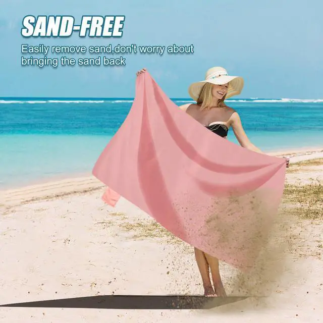 Alt view image 4 of 7 - Odoland Sandproof Beach Blanket, Waterproof Portable Mat with Carry Pouch