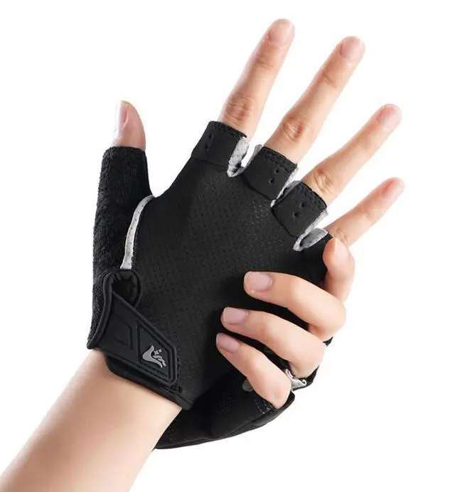 Alt view image 4 of 7 - Eohak Workout Gloves for Men and Women Full Palm Protection Gym Gloves for Weight Lifting, Cycling, Gym, Training, Breathable and Snug fit