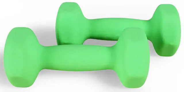 Alt view image 3 of 5 - Fitvids Neoprene Dumbbell Hand Weights Anti-Slip (3-Pound, Pair) (3-Pound, Pair)
