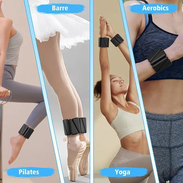 Alt view image 7 of 7 - T98 Wrist & Ankle Weights for Women Men, Wearable Wrist Weights Set of 2(1Lbs Each), Adjustable Arm Leg Bracelet Weights for Strength Training, Aerobics, Barre, Suit for Home Outdoor Workout