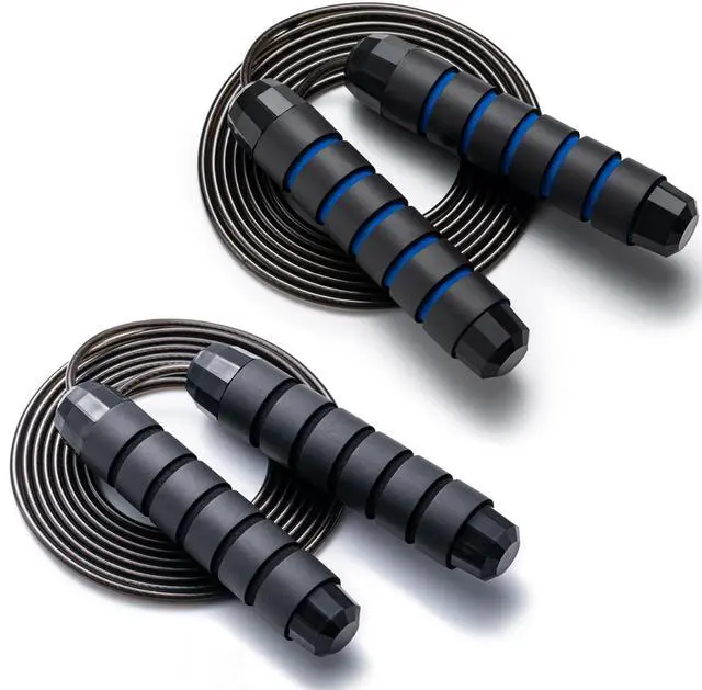 Main image of BOOMIBOO Jump Rope, Adjustable Jump Ropes,Skipping Rope Tangle-Free Rapid Speed with Ball Bearings for Women Men Kids,Exercise & Slim Body Jumprope at Home School Gym
