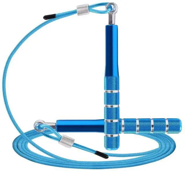 Main image of Jump Rope, Wastou Speed Jumping Rope for Training Fitness Exercise, Adjustable Adults Workout Skipping Rope for Men, Women, Kids, Girls (Blue)