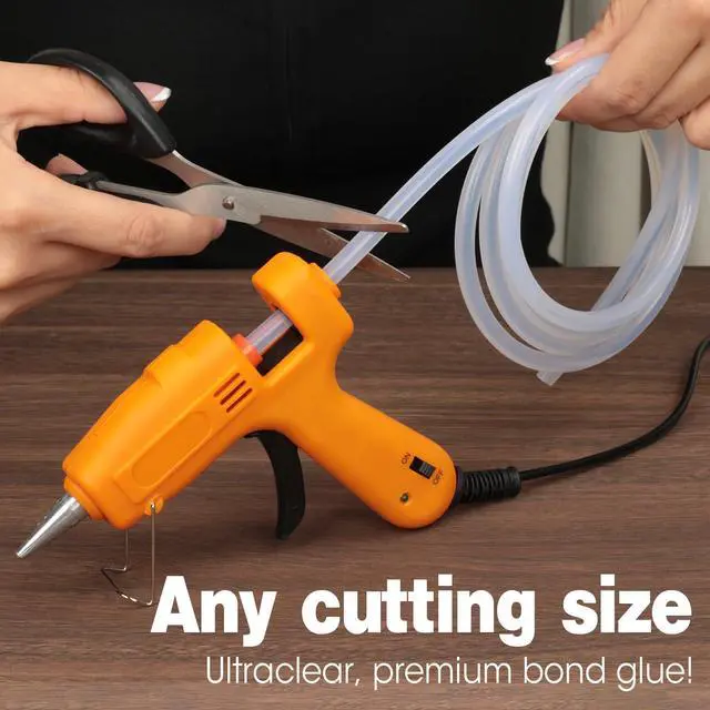 Alt view image 3 of 6 - 10 Pack Long Mini Hot Glue Stick Rolls, 3 FT Long x 0.27" Diameter Glue Sticks for Glue Gun, Perfect Fit for Mini Glue Guns, Widely in Wood, Metal, Glass, Plastic, Floral, Fabric, and More