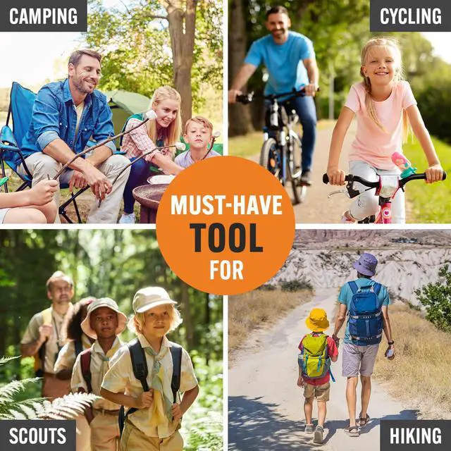Alt view image 4 of 7 - 15-in-1 Multitool with Safety Locking, Stainless Steel Pocket Knife & Pliers, Compact EDC Multi Tool for Camping, Hiking, Fishing, Outdoors, Survival, Gift for Men, Father, Husband, Boyfriend