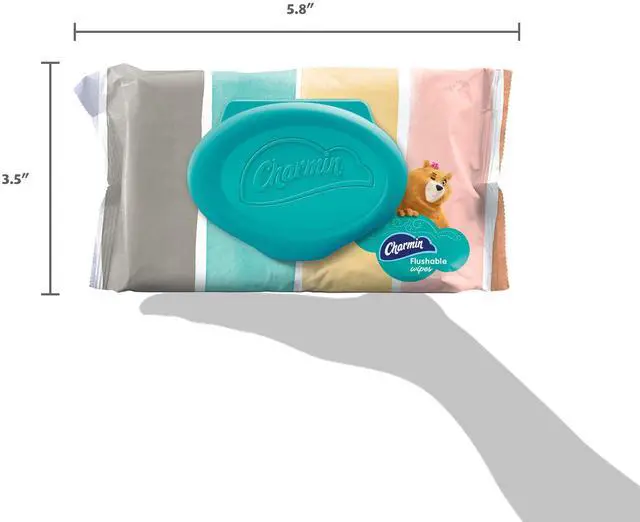 Alt view image 7 of 7 - Charmin Flushable Wipes, 40 count per pack