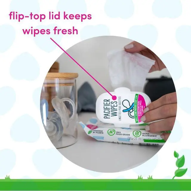 Alt view image 4 of 7 - Dapple Baby Pacifier Wipes for Infants and Toddlers - (3 Pack) 40 Count - Fragrance-Free, Hypoallergenic & Food-Grade - Diaper Bag Essentials