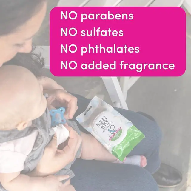 Alt view image 5 of 7 - Dapple Baby Pacifier Wipes for Infants and Toddlers - (3 Pack) 40 Count - Fragrance-Free, Hypoallergenic & Food-Grade - Diaper Bag Essentials