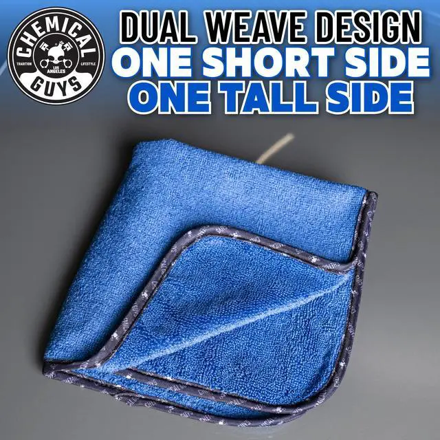 Alt view image 3 of 7 - Chemical Guys Professional Grade Premium Microfiber Towels for Cars, Blue, 16" x 16", Ultra-Soft and Scratch-Free Car Detailing Cloths for Trucks, Motorcycles, and More - 3 Pack