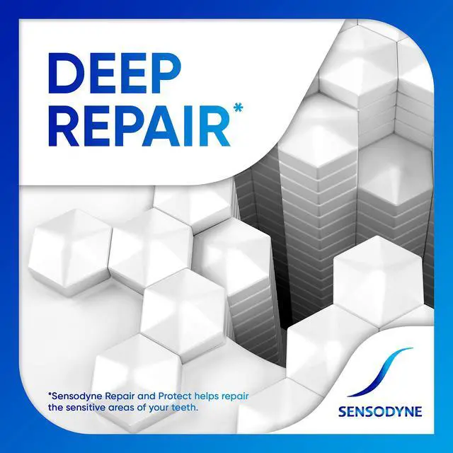 Alt view image 4 of 7 - Sensodyne Repair and Protect Whitening Toothpaste, Toothpaste for Sensitive Teeth and Cavity Prevention, 3.4 oz (Pack of 2)