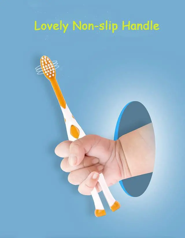 Alt view image 5 of 6 - newrichbee 8 Packs Lovely Deer Kids Toothbrush for 2-8 Years