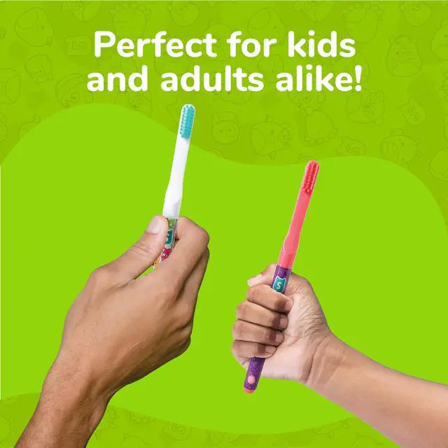 Alt view image 7 of 7 - Brush Buddies Squishmallows Assorted Manual Toothbrushes, Soft Toothbrushes, Toothbrushes for Kids and Adults, 2PK