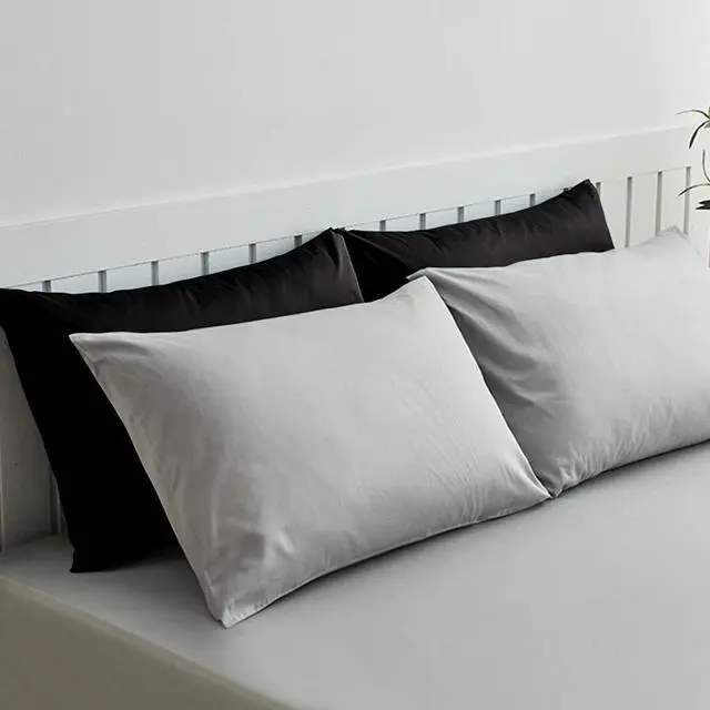 Alt view image 6 of 7 - NTBAY King Pillowcase Set - 2 Pack Brushed Microfiber 20x36 Pillowcases - Soft, Wrinkle-Free, Fade-Resistant, Stain-Resistant, Black Pillowcases with Envelope Closure - 20x36 Inches, Black