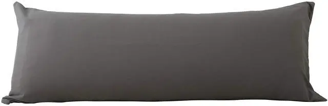 Main image of EVOLIVE Ultra Soft Microfiber Body Pillow Cover/Pillowcases 21"x54" with Hidden Zipper Closure (21"x54" Body Pillow Cover, Charcoal Grey)