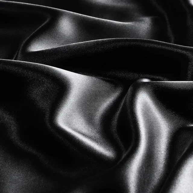 Alt view image 3 of 6 - BEDELITE Satin Pillowcase with Zipper 2 Pack, Black Pillow Cases Standard Size, Super Soft and Cooling Similar to Silk Pillow Cases, Gift for Women Men(20x26 Inches)