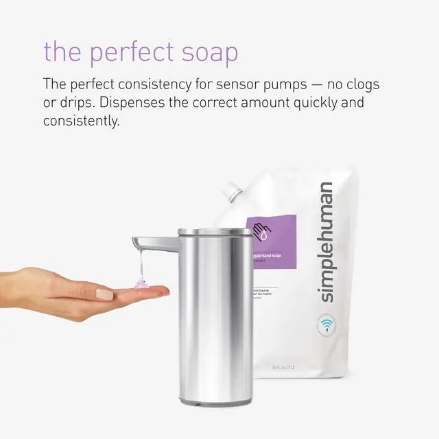 Alt view image 5 of 6 - simplehuman Mandarin Orange Moisturizing Liquid Hand Soap Refill Pouch, 34 Fl. Oz.