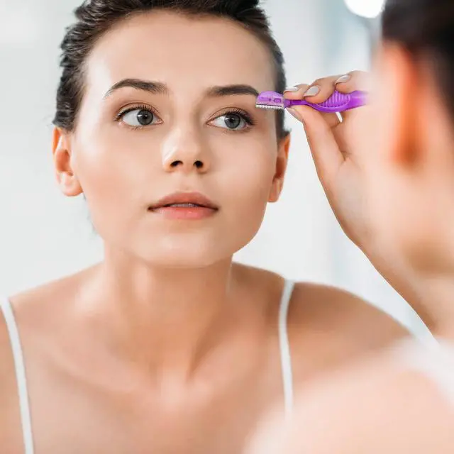 Alt view image 4 of 7 - 24 Pieces Eyebrow Razor Mini Portable Eyebrow Shaver Multipurpose Face Razors Stainless Steel Makeup Face Care Tools with Precision Cover for Women Men Face Hair Removers