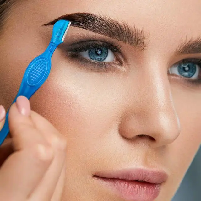 Alt view image 5 of 7 - 24 Pieces Eyebrow Razor Mini Portable Eyebrow Shaver Multipurpose Face Razors Stainless Steel Makeup Face Care Tools with Precision Cover for Women Men Face Hair Removers