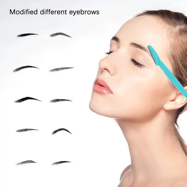 Alt view image 4 of 7 - Eyebrow Razor 62 Pcs Multipurpose Exfoliating Dermaplaning Tool Trimming and Shaving Grooming for Face and Eyebrow Shaper for Women and Man Mooerca