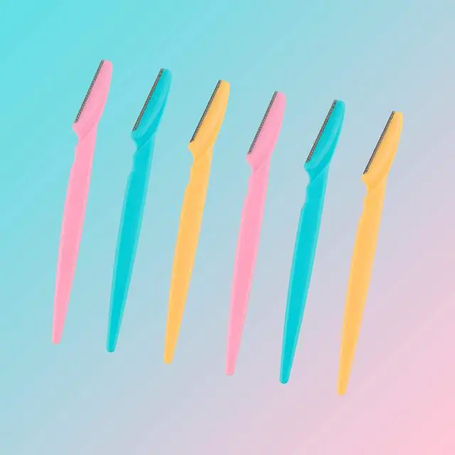 Alt view image 6 of 7 - Eyebrow Razor 62 Pcs Multipurpose Exfoliating Dermaplaning Tool Trimming and Shaving Grooming for Face and Eyebrow Shaper for Women and Man Mooerca