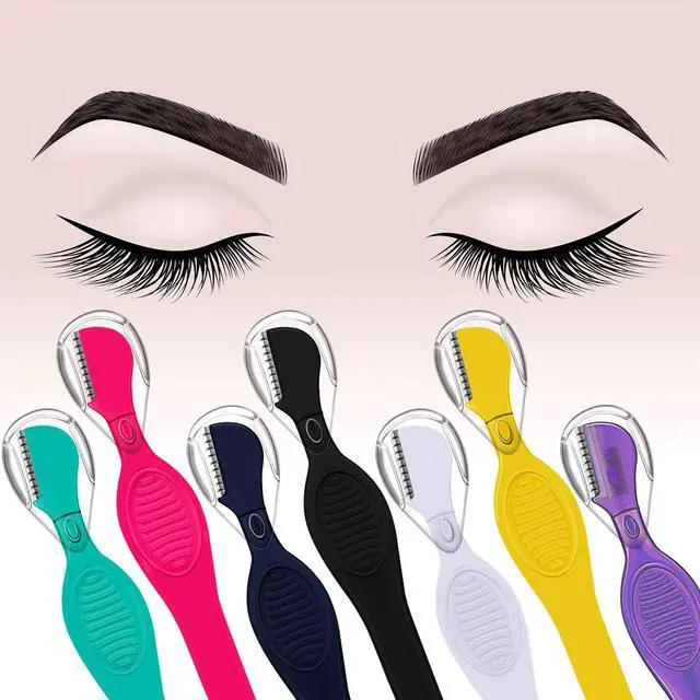 Alt view image 4 of 7 - Mudder 28 Pcs Eyebrow Razor Knife Shaver Trimmer Shaver Multipurpose Exfoliating Tool Facial Hair Removal for Women Valentine Gift Giving(Multi-Colors)