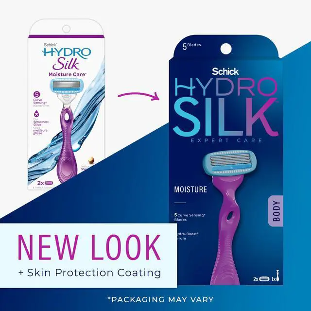 Alt view image 2 of 7 - Schick Hydro Silk Moisture Women's Razor | 5-Blade Razor for Women, 1 Handle & 2 Refills