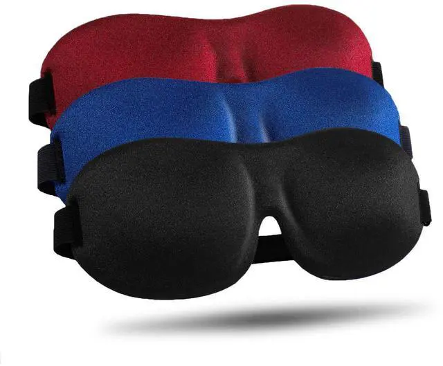 Main image of LKY DIGITAL Sleep Mask for Side Sleeper 3 Pack, Blackout 3D Eye Mask for Sleeping, Night Blindfold for Men Women