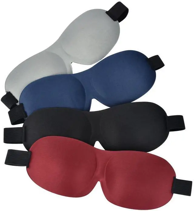 Main image of AccEncyc 4 Pcs Sleep Mask 3D Eye Mask for Sleeping Eye Covers for Back and Side Sleeper at Travel, Sleep, Airplane