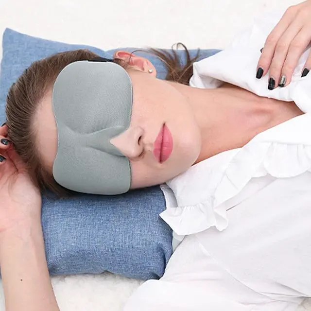 Alt view image 5 of 6 - AccEncyc 4 Pcs Sleep Mask 3D Eye Mask for Sleeping Eye Covers for Back and Side Sleeper at Travel, Sleep, Airplane