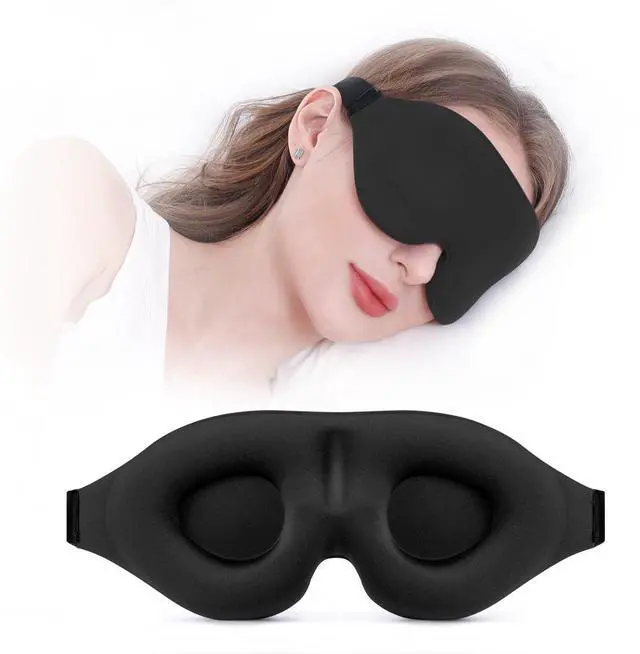 Main image of YIVIEW Sleep Mask for Side Sleeper, Complete Light Blocking 3D Sleeping Eye Mask, Soft Breathable Eye Cover for Women Men, Relaxing Zero Pressure Night Blindfold