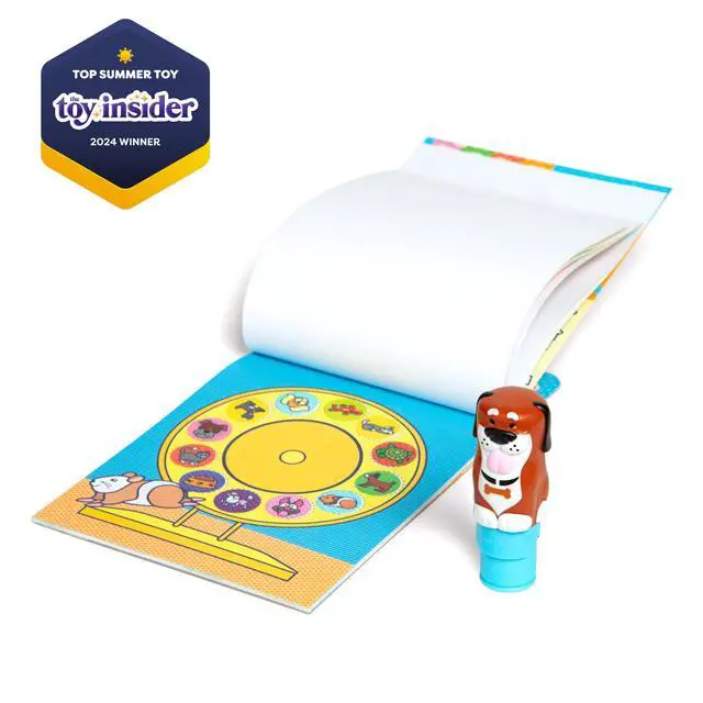 Alt view image 4 of 7 - Melissa & Doug Sticker Wow! 24-Page Activity Pad and Sticker Stamper, 300 Stickers, Arts and Crafts Fidget Toy Collectible Character Dog - for Kids Ages 3+ - FSC Certified