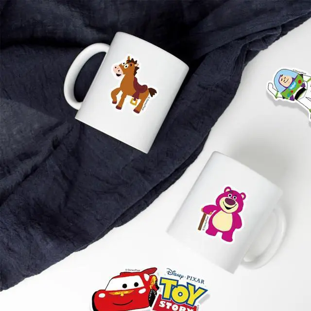 Alt view image 2 of 7 - 50pcs Toy Story Stickers for Kids Water Bottle, Cute Cartoon Waterproof Vinyl Decal for Teen Girl Laptop Skateboard Phone Guitar Travel Case Bike Helmet