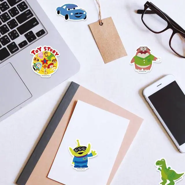 Alt view image 3 of 7 - 50pcs Toy Story Stickers for Kids Water Bottle, Cute Cartoon Waterproof Vinyl Decal for Teen Girl Laptop Skateboard Phone Guitar Travel Case Bike Helmet