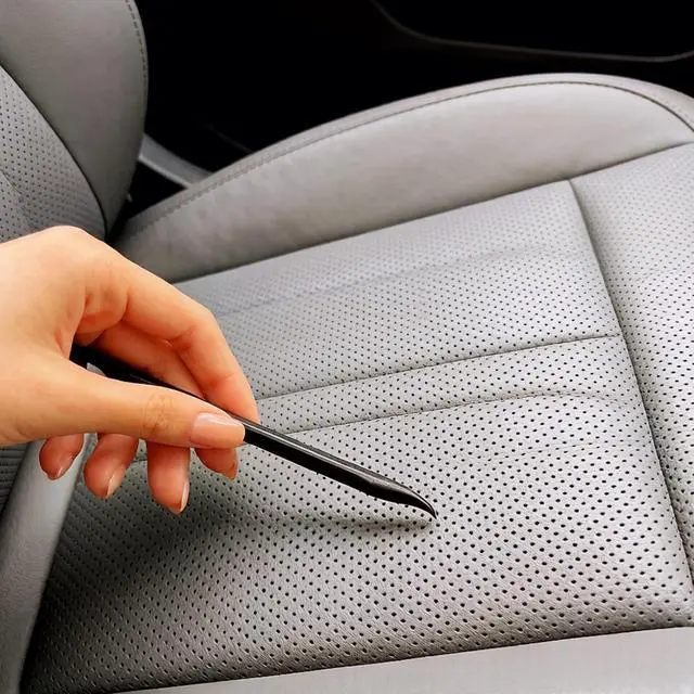 Alt view image 4 of 7 - Car Detailing Tools Scraper Small Plastic Scraper Tool, in Narrow Spaces and Gaps, Perfect for Removing Oil Stains, Labels, Dirt, Cleaning Car Interior Details(6Pcs scrapers)
