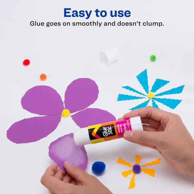 Alt view image 4 of 7 - Avery Glue Stic - Washable, Glue Sticks for Classroom, Crafting, and Office Use, 1.27 oz., Pack of 6, White (98073)