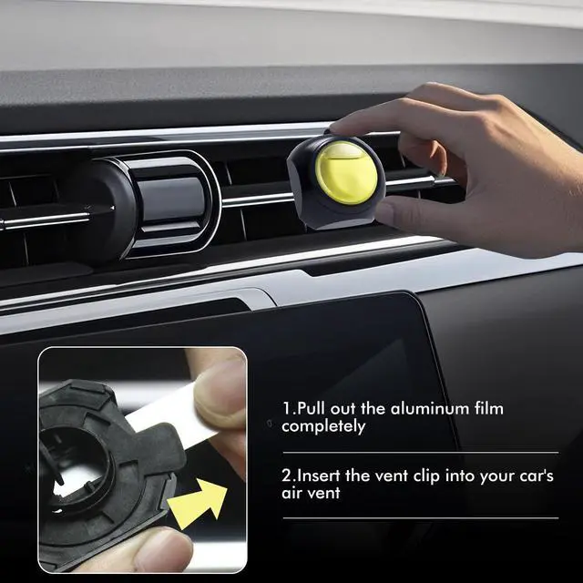 Alt view image 4 of 6 - Car Air Freshener Vent Clips, 12 Pack, 6 Vanilla, 6 Lavender, Provides Long-Lasting Scent, Up to 360 Days, Car Fresheners
