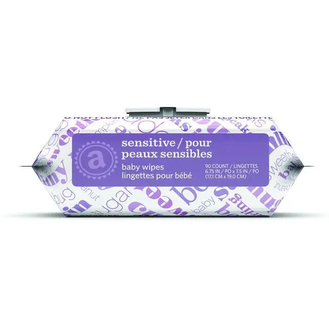 Alt view image 2 of 6 - Baby Wipes, Sensitive, Unscented, Cleans Gently, 270 Count, Flip-Top Packs, Pack of 3
