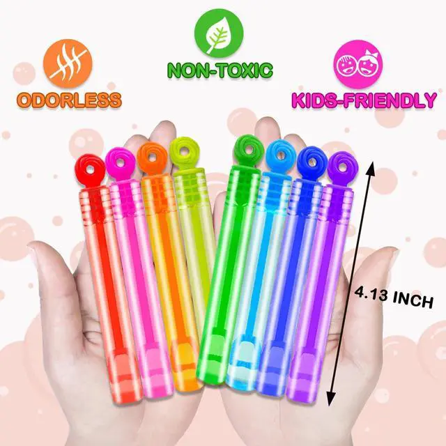 Alt view image 2 of 6 - Party Goodie Bag Stuffer Fillers for Kids, 32 Pack Mini Bubble Wand Toys Gifts for Toddler, Small Birthday Summer Beach Pool Camping Party Favor Supplies,4th of July Classroom School Stuff Treat Prize