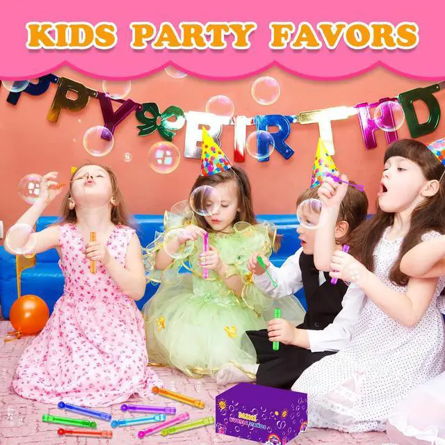 Alt view image 5 of 6 - Party Goodie Bag Stuffer Fillers for Kids, 32 Pack Mini Bubble Wand Toys Gifts for Toddler, Small Birthday Summer Beach Pool Camping Party Favor Supplies,4th of July Classroom School Stuff Treat Prize