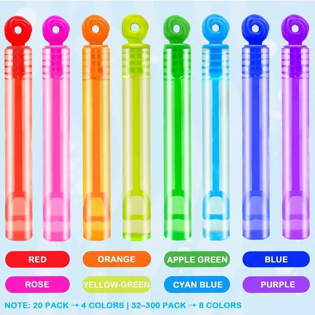 Alt view image 4 of 6 - Party Goodie Bag Stuffer Fillers for Kids, 32 Pack Mini Bubble Wand Toys Gifts for Toddler, Small Birthday Summer Beach Pool Camping Party Favor Supplies,4th of July Classroom School Stuff Treat Prize