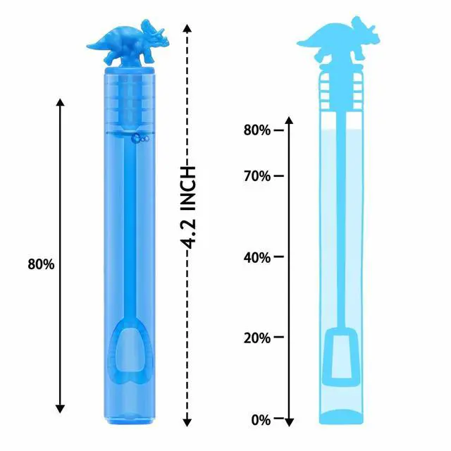 Alt view image 2 of 7 - 32 Pack Bubble for Kids Party Favors, 8 Style Mini Bubble Wands with Gift Box, Dinosaur Toys Bulk for Carnival Prizes Goodie Bag Stuffers Supplies, Birthday Bath Time Bubbles Blower Toy for Girl Boy