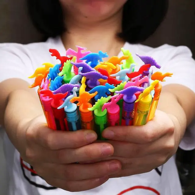 Alt view image 7 of 7 - 32 Pack Bubble for Kids Party Favors, 8 Style Mini Bubble Wands with Gift Box, Dinosaur Toys Bulk for Carnival Prizes Goodie Bag Stuffers Supplies, Birthday Bath Time Bubbles Blower Toy for Girl Boy