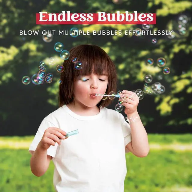 Alt view image 5 of 6 - JOYIN 32 Pack Mini Bubble Wands, 8 Colors Circle Party Favors for Kids, Goodie Bag Stuffers, Treasure Box Toys, Classroom Prizes for Boys Girls